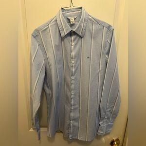 Men’s Calvin Klein Small striped sky blue shirt